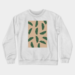 Tropical Banana Leaves - Boho Art Crewneck Sweatshirt